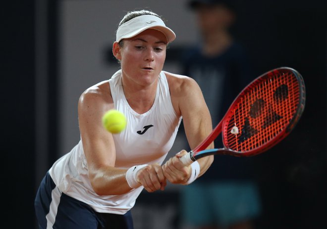 Tamara Zidanšek je dva finala turnirjev WTA izgubila, zdaj ima priložnost za zmago v tretjem. FOTO: Cathrin Müller/Reuters