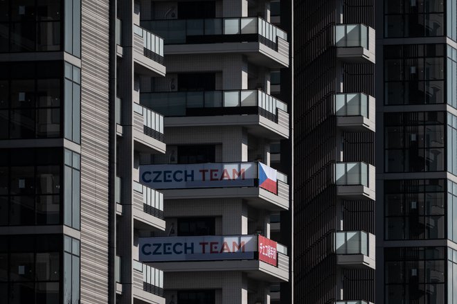 Pogled na&nbsp;predel hotela s člani češke olimpijske delegacije. FOTO: Philip Fong/AFP
