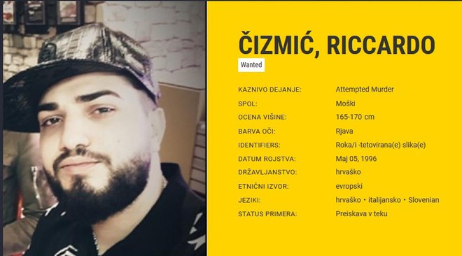 Riccardo Čizmić je lahko nevaren, opozarjajo.