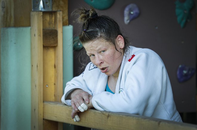 Tina Trstenjak se je po svojih najboljših močeh pripravila za olimpijski turnir v Tokiu. FOTO: Jože Suhadolnik/Delo