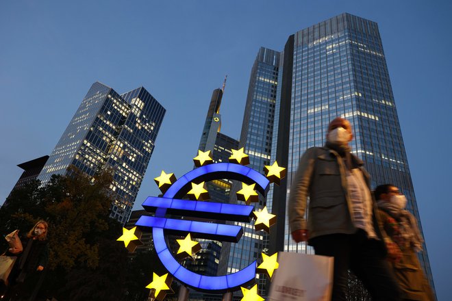 Evropska centralna banka je jasno povedala, da želi doseči dvoodstotno inflacijo. FOTO: Yann Schreiber/AFP