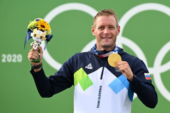 Benjamin Savšek je novi olimpijski prvak. FOTO: Charly Triballeau/AFP