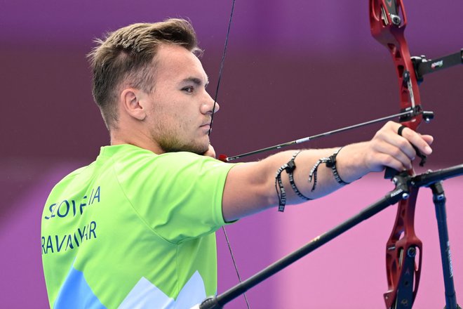 Za mladega Žigo Ravnikarja se olimpijski turnir ni izšel po željah. FOTO: Adek Berry/AFP