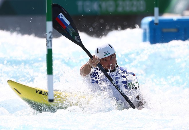 Peter Kauzer je prepričljivo začel svojo nalogo, v drugo je bil počasnejši, a glede uvrstitve v polfinale ni bilo dvomov. FOTO: Stojan Nenov/Reuters