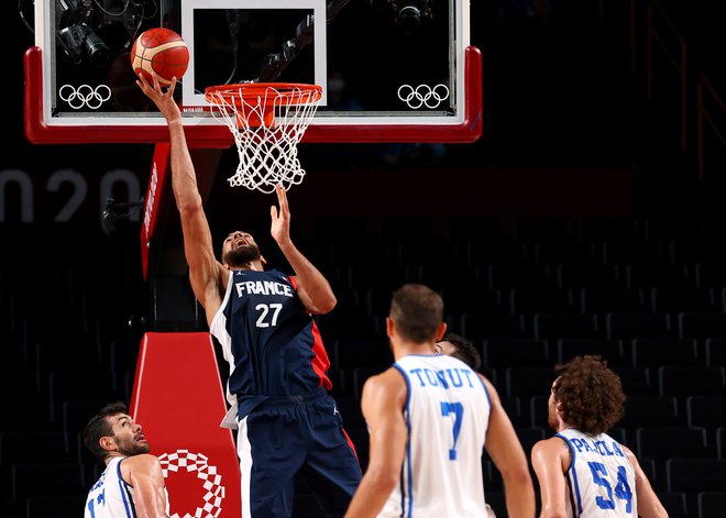 Rudy Gobert je bil najboljši strelec Francije. FOTO: Brian Snyder/Reuters