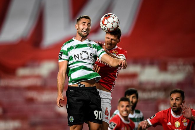 Andraž Šporar na Portugalskem ni tako redno rešetal tekmečeve mreže kot prej na Slovaškem. FOTO: Patricia De Melo Moreira/AFP