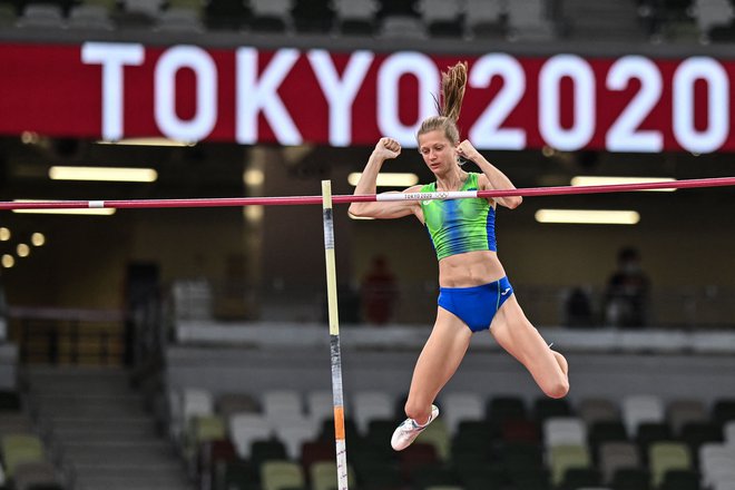 Tina Šutej je zaostala le za štirimi tekmicami. FOTO: Andrej Isakovic/AFP