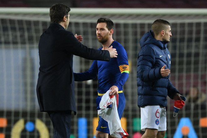 Mauricio Pochettino bi odprtih rok sprejel Messija. FOTO: Lluis Gene/AFP