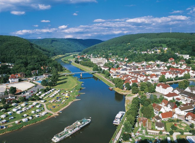 Reka Weser pri Bad Karlshafnu, okoli 30 km severno od Hann. Mündna FOTO: Promocijsko gradivo