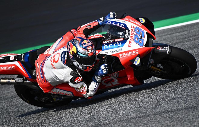 Jorge Martin je ukrotil svojega ducatija. FOTO: Joe Klamar/AFP