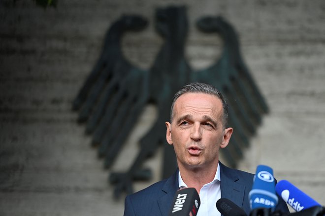 Nemški minister za zunanje zadeve Heiko Maas je ob izjemno hitri ofenzivi talibov napovedal, da bo Nemčija ustavila razvojno pomoč državi. Foto John Macdougall/AFP