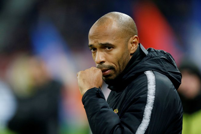 Za Thierryjem Henryjem (na fotografiji) sta že dva samostojna trenerska izziva: vodil je Monaco in Montreal Impact, nazadnje je bil pomočnik selektorju Robertu Martínezu v belgijski izbrani vrsti. FOTO: Emmanuel Foudrot/Reuters