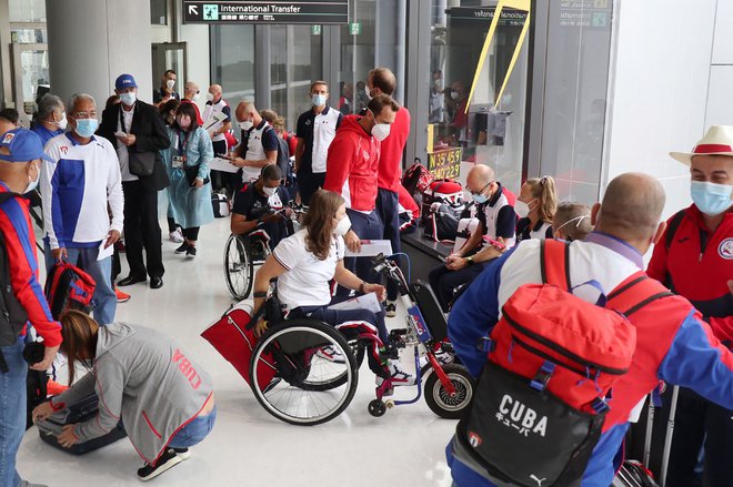 Ekipe športnikov invalidov se že zbirajo v Tokiu. FOTO: AFP