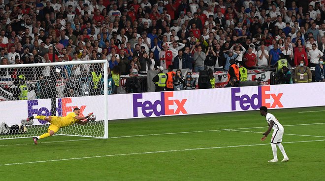 Gostiteljica zaključnega turnirja Anglija je izgubila finalni obračun z Italijo po izvajanju enajstmetrovk. FOTO: Facundo Arrizabalaga/Reuters