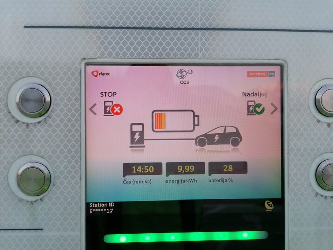 Renault zoe ne ponuja izjemnih zmogljivosti, polnjenje poteka z dobrimi 40 kW. FOTO: Boštjan Okorn