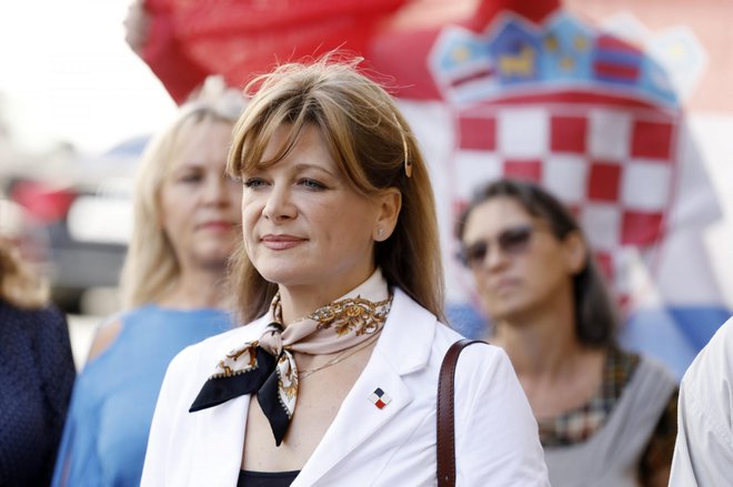 Nekdanja novinarka Karolina Vidović Krišto se rada predstavlja kot ikona desnice. FOTO: Tomislav Krišto/Cropix