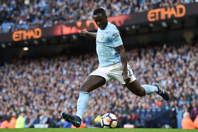 Nogometaš Manchester Cityja Benjamin Mendy je ženskam storil silo. FOTO: Paul Ellis/AFP