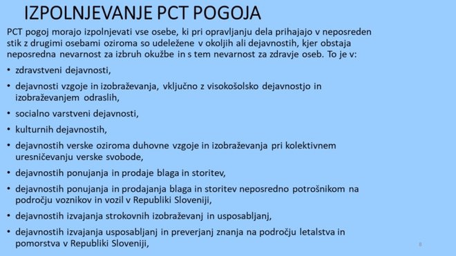 PCT pogoj FOTO: Arhiv Vlade RS