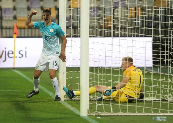 Dušan Stojinović je v 61. minuti premagal vratarja Andore. FOTO: Tadej Regent/Delo