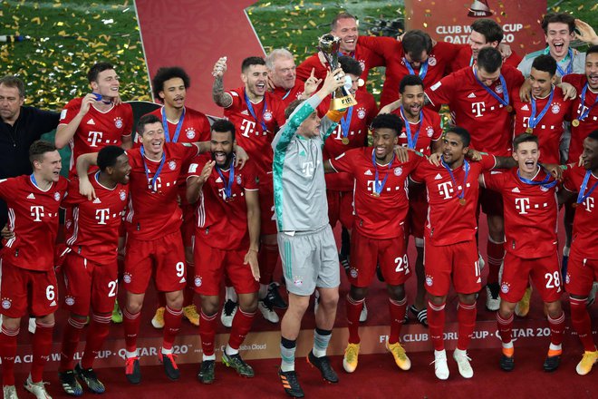 Na klubskem SP 2021 so zmagali nogometaši Bayerna iz&nbsp;Münchna. FOTO: Karim Jaafar/AFP