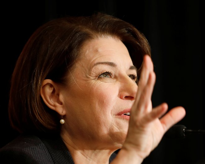 Amy Klobuchar. FOTO: Jonathan Drake/Reuters