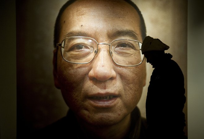 Liu Xiaobo, pisatelj, aktivist, zapornik, dobitnik Nobelove nagrade za mir.<br />
FOTO: Odd Andersen/AFP