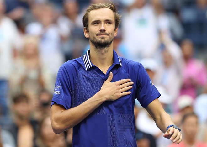 Daniil Medvedjev je vroč v New Yorku. FOTO: Elsa/AFP