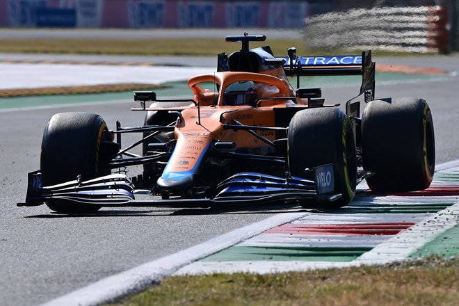 Daniel Ricciardo je dosegel osmo zmago v karieri. FOTO: Miguel Medina/AFP