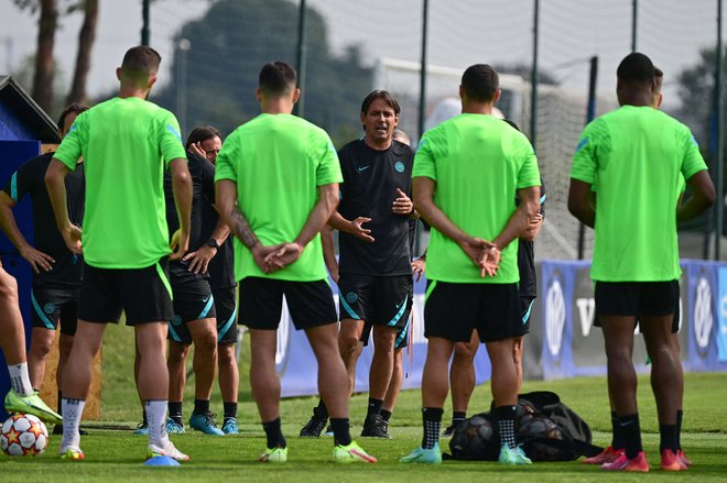 Simone Inzaghi je dobro začel delo pri Interju. FOTO: Miguel Medina/AFP