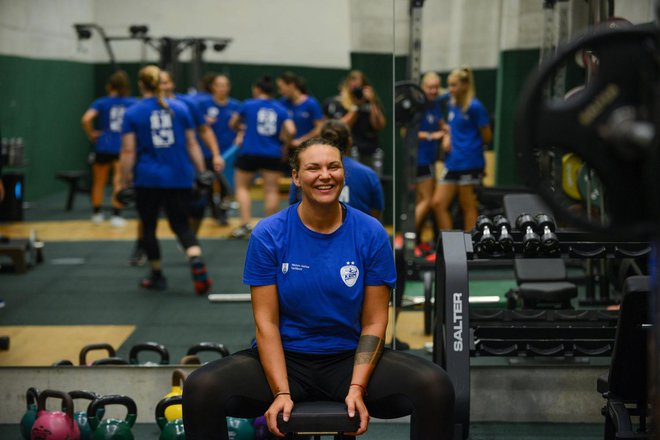 Dragana Cvijić se odlično počuti med svojimi tigricami. Foto RK Krim