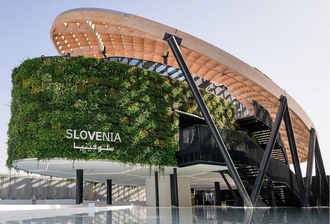 <p>Slovenski paviljon na svetovni razstavi EXPO Dubaj. FOTO: STA/Nebojša Tejić.</p>