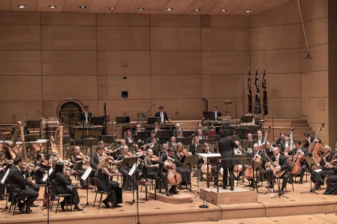 V drugem delu koncerta je dunajski orkester lahko prikazal svojo kvaliteto z znano štiristavčno simfonično suito <em>Šeherezada</em>. FOTO: Darja Štravs Tisu