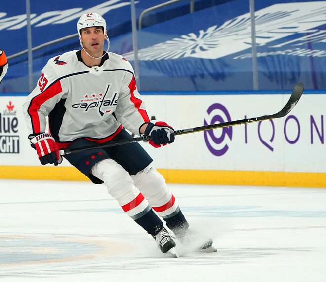 Chara (na fotografiji) je nazadnje nosil dres Washington Capitals. FOTO: Kevin Hoffman/AFP