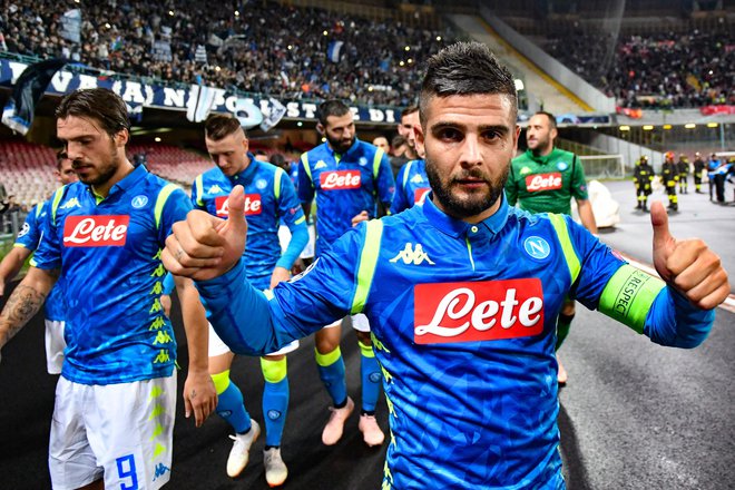 Italijanski nogometni reprezentant Lorenzo Insigne je v Vidmu usmeril potek tekme v Napolijev prid. FOTO: Alberto Pizzoli/AFP