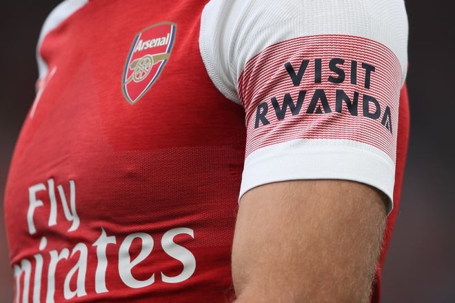 Arsenal za denar afriškega pokrovitelja turiste vabi v Ruando. FOTO: africabusinessinsider