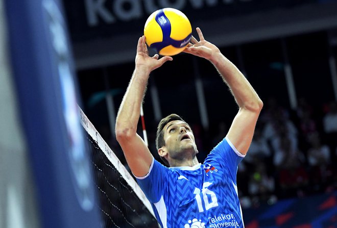 Gregor Ropret je na eurovolleyju spet dokazal svojo vrhunsko kakovost. FOTO: Piotr Sumara/CEV