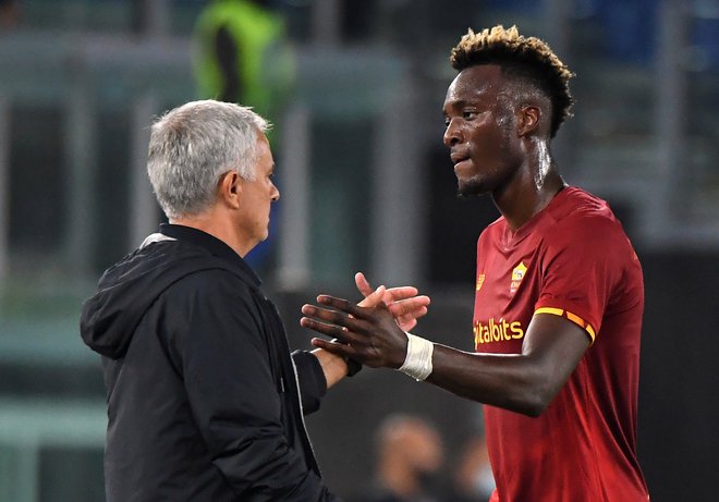 Tammy Abraham je poleti prišel iz Chelseaja v Romo. FOTO: Alberto Lingria/Reuters