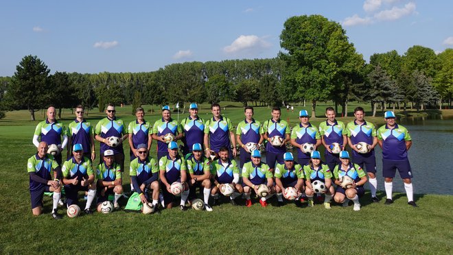 Slovenska reprezentanca se je na Madžarsko podala v močni zasedbi. FOTO: Footgolf Slovenia/Footgolf zveza Slovenije