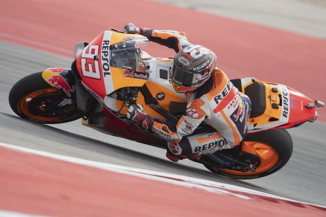 Marc Marquez se na dirkališču v Austinu počuti kot doma.<br />
FOTO: Mirco Lazzari/AFP