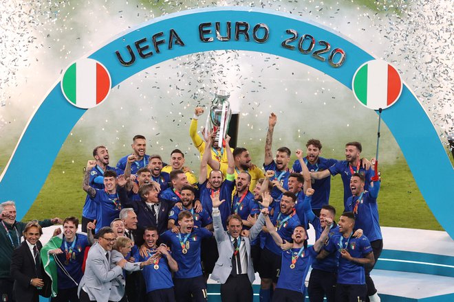 Letošnji zaključni turnir lige narodov bo potekal v domovini evropskih prvakov Italijanov. FOTO: Catherine Ivill/AFP