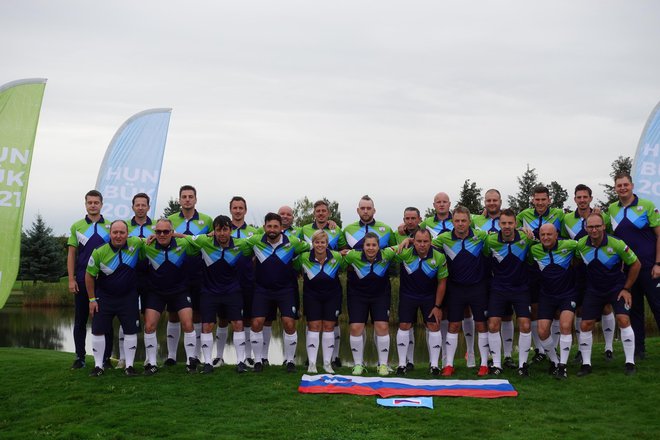 Slovenska footgolf reprezentanca na EP v Büku. FOTO: Footgolf Zveza Slovenije/Footgolf Slovenia