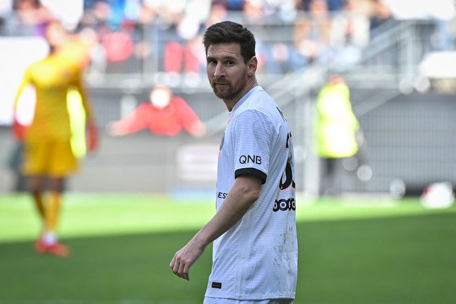 Lionel Messi je v francoski prestolnici še vedno malce izgubljen. FOTO: Loic Venance/AFP