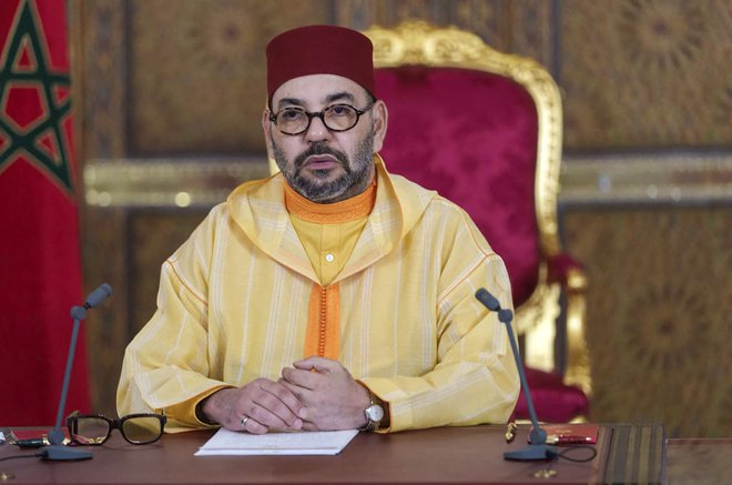 Maroški kralj Mohamed VI. je poskusil nekoliko zgladiti odnose s sožalnim pismom. Foto AFP