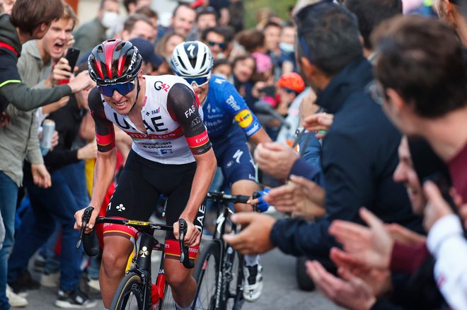 Tadej Pogačar bo prihodnje leto lovil tretjo zaporedno zmago na Touru. FOTO: Luca Bettini/AFP