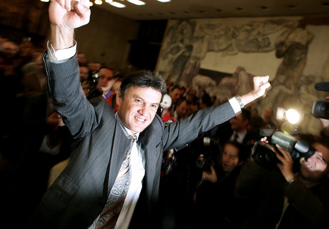 Takole se je Borislav Mihajlov veselil prve zmage že oktobra 2005. FOTO: Stoyan Nenov/Reuters