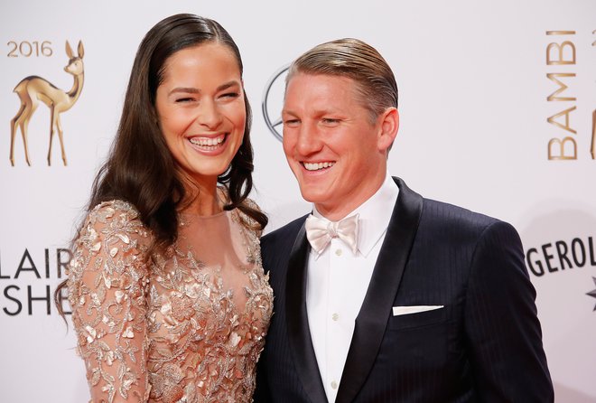 Bastian Schweinsteiger in Ana Ivanović FOTO: Fabrizio Bensch/Reuters
