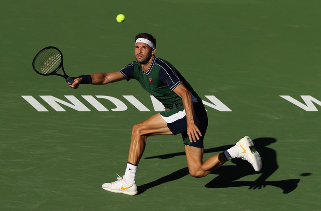 Večno nadarjeni Grigor Dimitrov je imel proti Danilu Medvedjevu enega od svojih sanjskih dnevov, ko lahko premaga vsakogar na svetu. FOTO: Clive Brunskill/AFP
