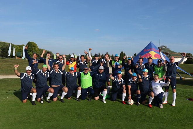 Slovenska reprezentanca v footgolfu je na evropskem prvenstvu na Mad&shy;žarskem pokazala zavidanja vredno kakovost po le nekaj sezonah delovanja. FOTO: Matija Brodnjak
