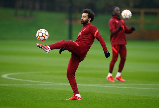 Mohamed Salah bo nevaren za vrata Jana Oblaka. FOTO: Jason Cairnduff/Reuters
