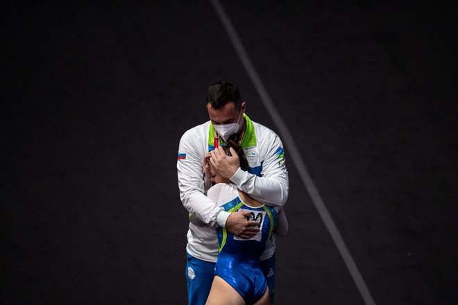 Tjaša Kysselef (na fotografiji)&nbsp;po nastopu v kvalifikacijah. FOTO: Philip Fong/AFP
